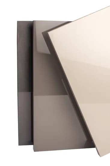 Laminated panel with acrylic